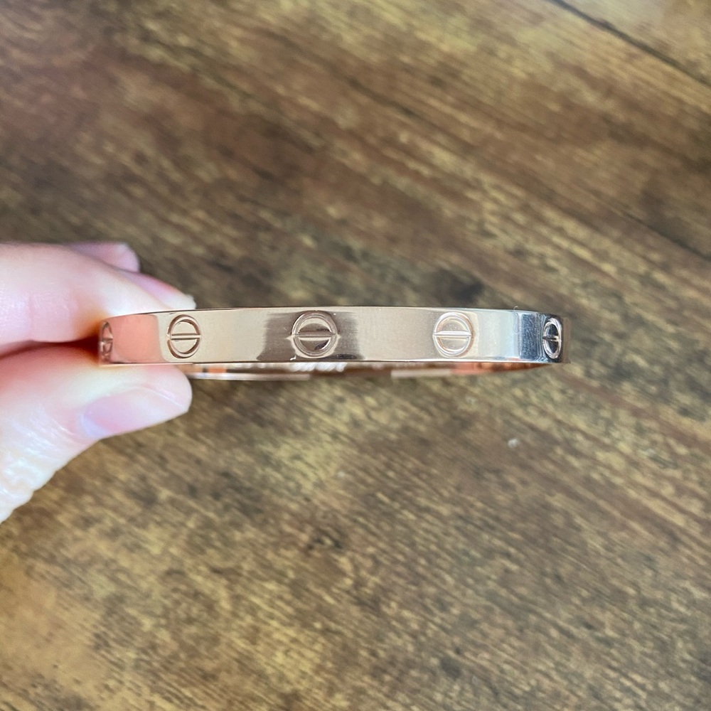 Love bracelet 19k rose gold plated